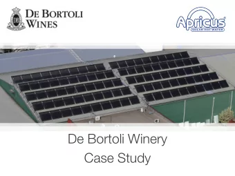 De Bortoli Winery  Case Study  De Bortoli Background  Established by Vittorio and Giuseppina De