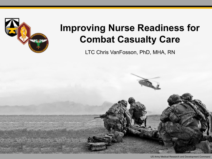 improving nurse readiness for combat casualty care