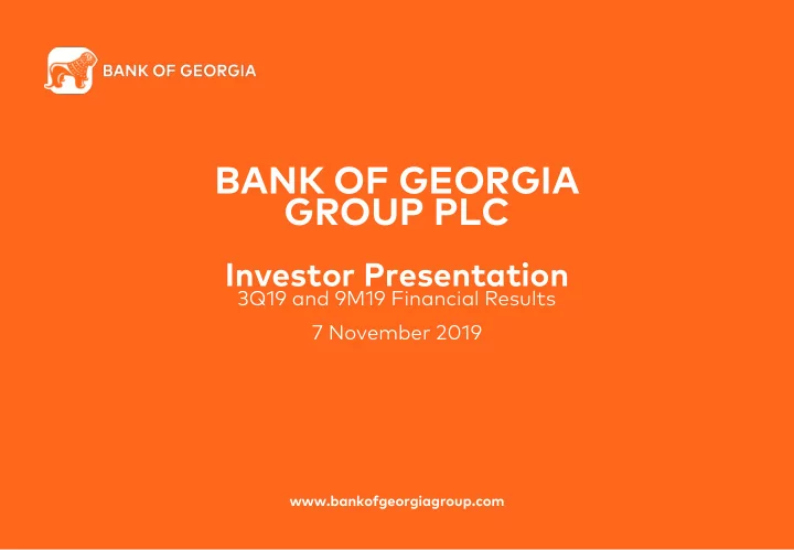 bank of georgia group plc