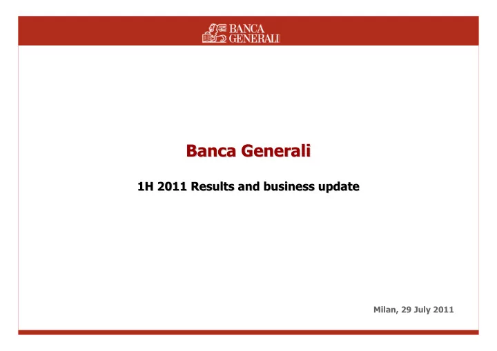 banca generali banca generali