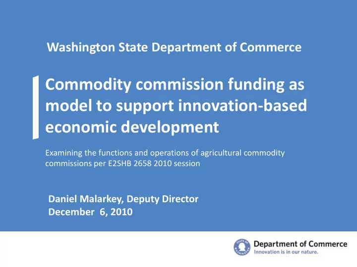 economic development