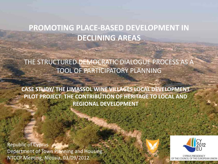 promoting place based development in declining areas the