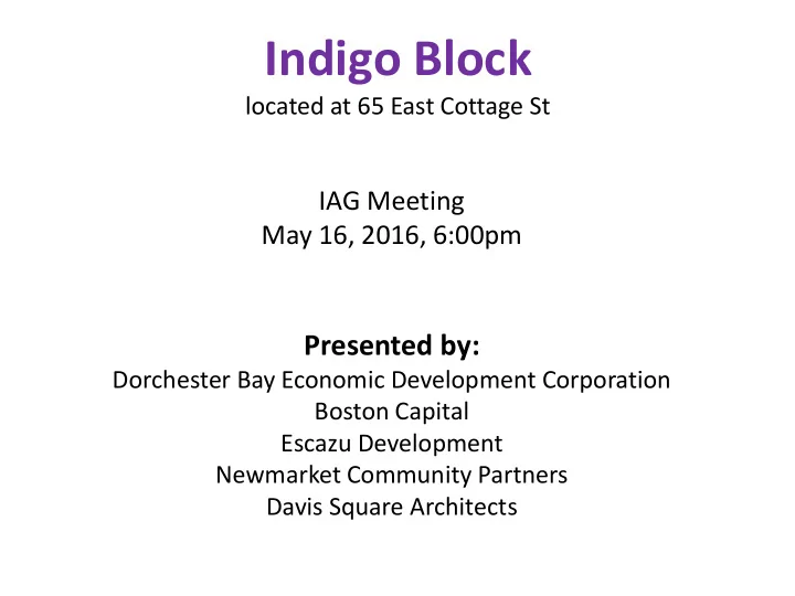 indigo block