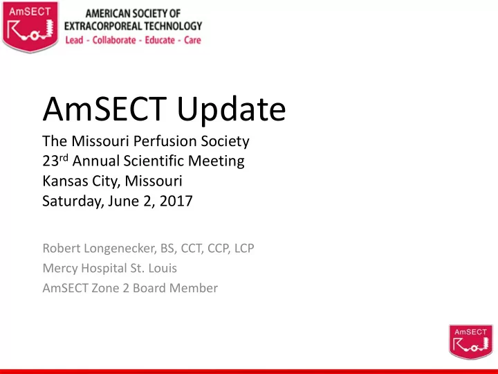 amsect update