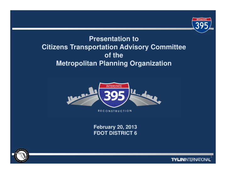presentation to citizens transportation advisory