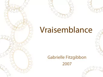 Vraisemblance  Gabrielle Fitzgibbon  2007  Gabrielle Fitzgibbon  How I got here  High School, 1986