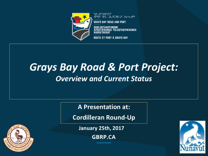grays bay road port project