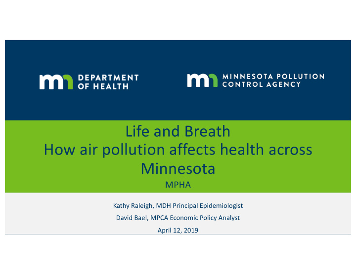 life and breath how air pollution affects health across