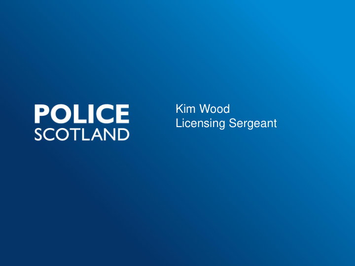 kim wood licensing sergeant aims
