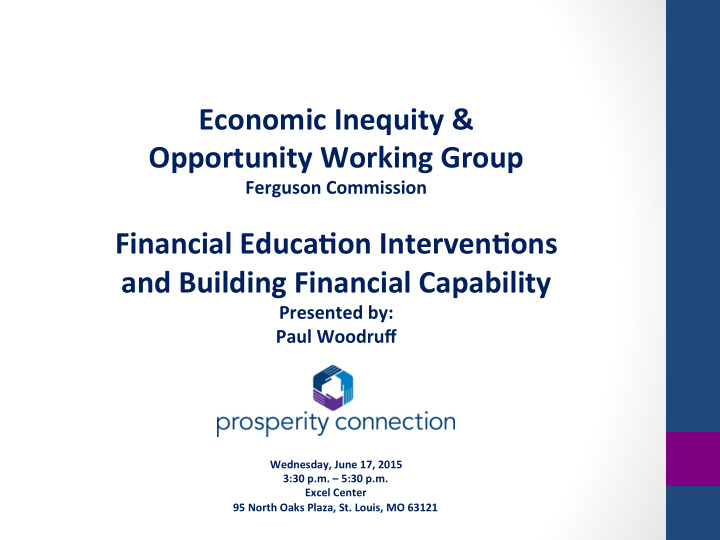 economic inequity opportunity working group