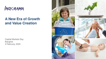 and Value Creation  Capital Markets Day  Bangkok  4 February, 2020  Disclaimer This presentation