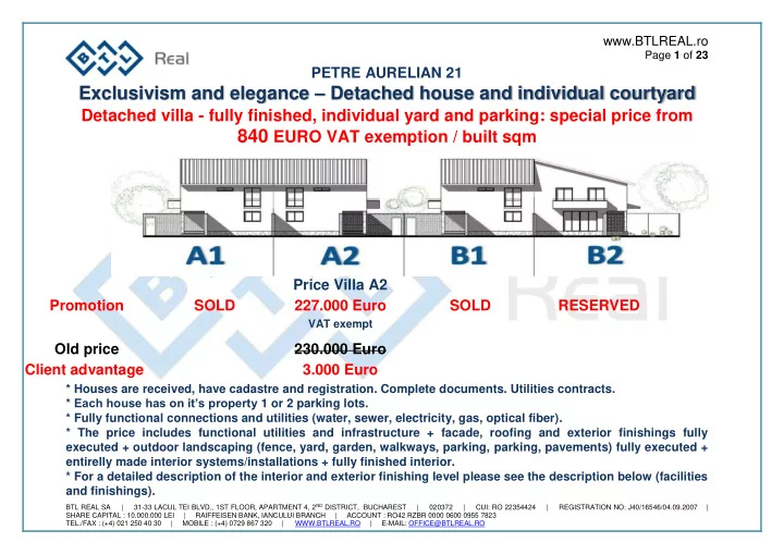 exclusivism and elegance detached house and individual