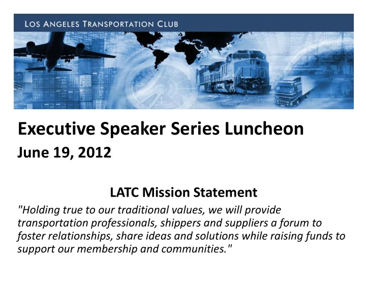 executive speaker series luncheon