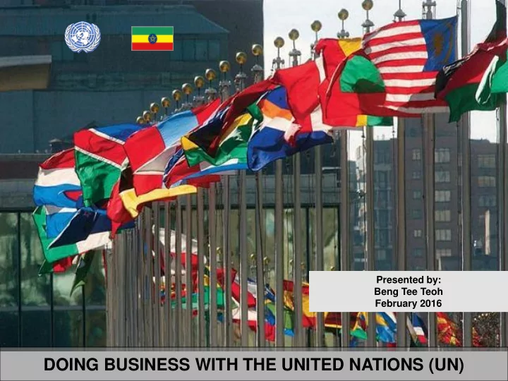 doing business with the united nations un