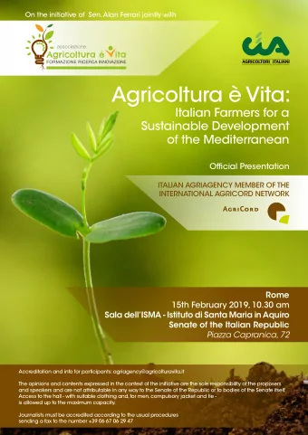 Agricoltura  Vita:  Italian Farmers for a  Sustainable Development  of the Mediterranean