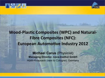 !  Wood%Plas*c!Composites!(WPC)!and!Natural%  Fibre!Composites!(NFC):!