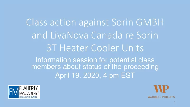 3t heater cooler units