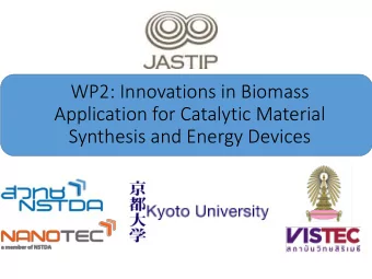 Application for Catalytic Material  Synthesis and Energy Devices  Kyoto University team  Research