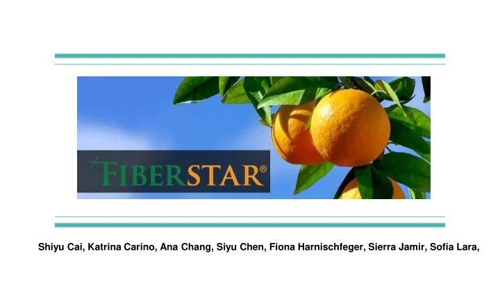 shiyu cai katrina carino ana chang siyu chen fiona