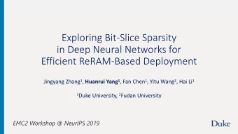 Exploring Bit-Slice Sparsity  in Deep Neural Networks for  Efficient ReRAM-Based Deployment
