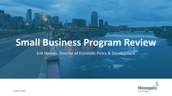small business program review