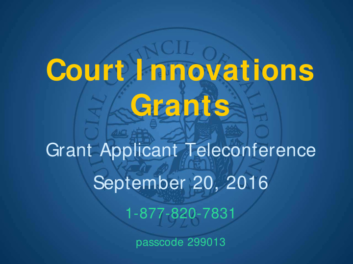 court i nnovations grants