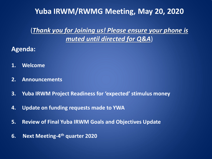 yuba irwm rwmg meeting may 20 2020