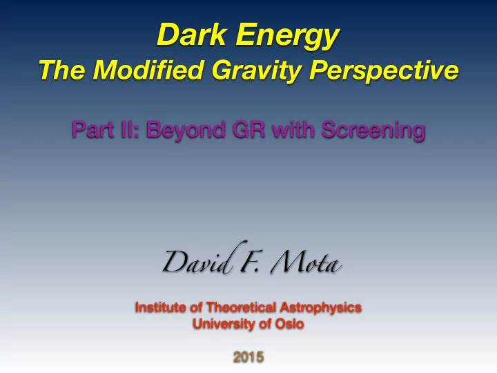 dark energy