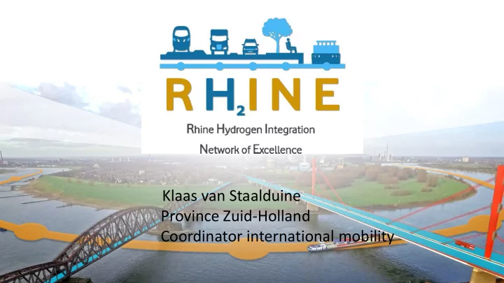 klaas van staalduine province zuid holland coordinator
