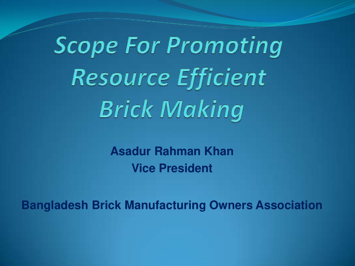 bangladesh brick manufacturing owners association