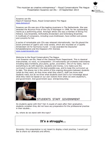 Its a struggle  Sincerely: this presentation is not meant to display a best practise, I would