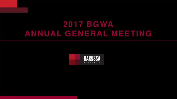 annual general meeting