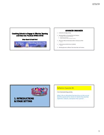 1.  1.#INTRODUCTIONS#  implement,%evaluate,%and%improve%their%systems?  &amp;#  &amp;#STAGE