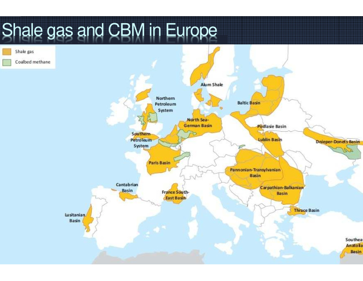 shale gas and cbm in europe shale shocked europe and