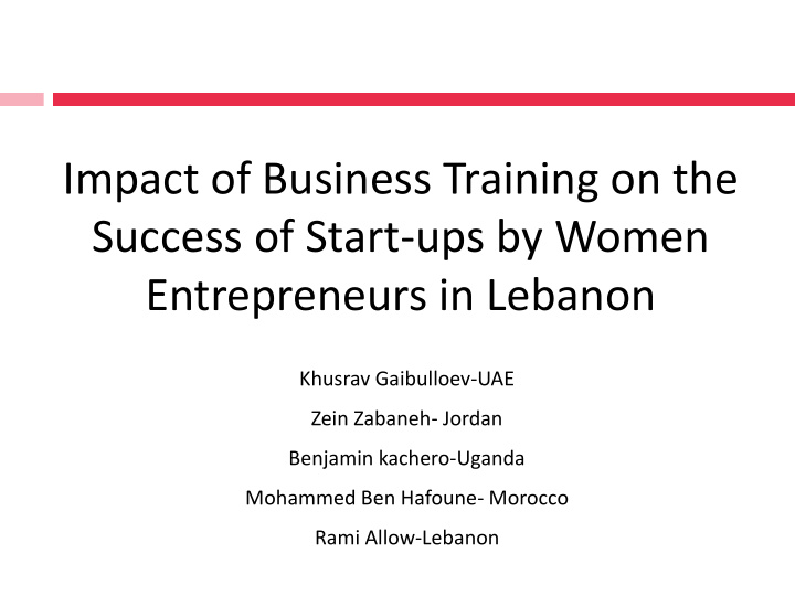 entrepreneurs in lebanon