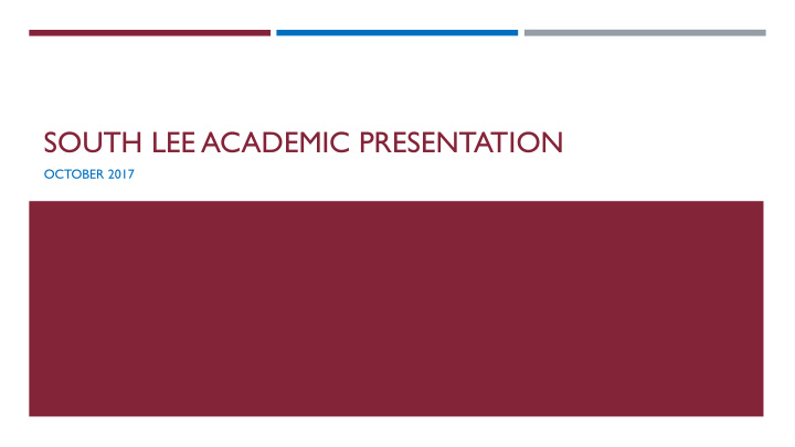 south lee academic presentation