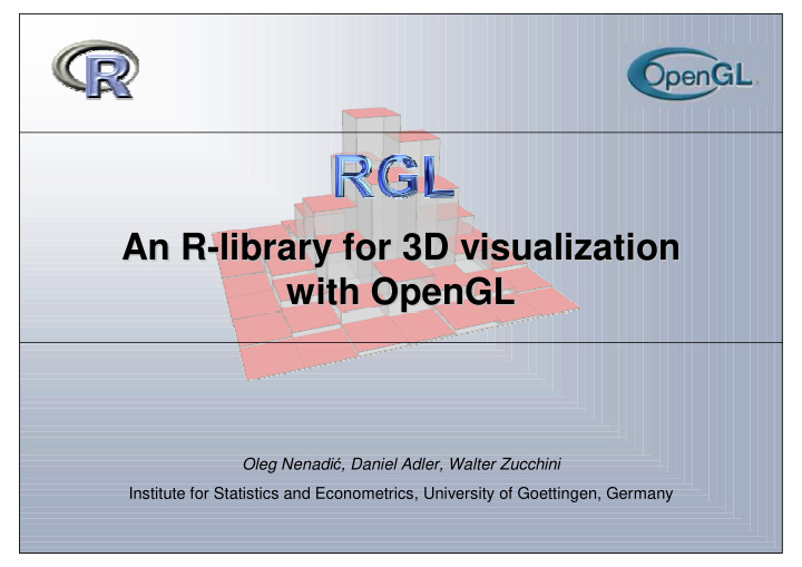 an r library for 3d visualization library for 3d