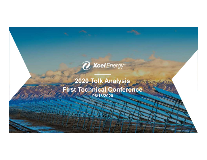 2020 tolk analysis first technical conference