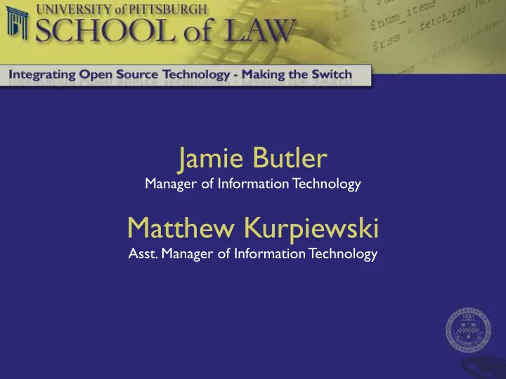 jamie butler