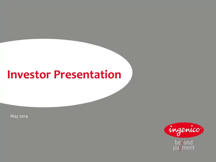 investor presentation