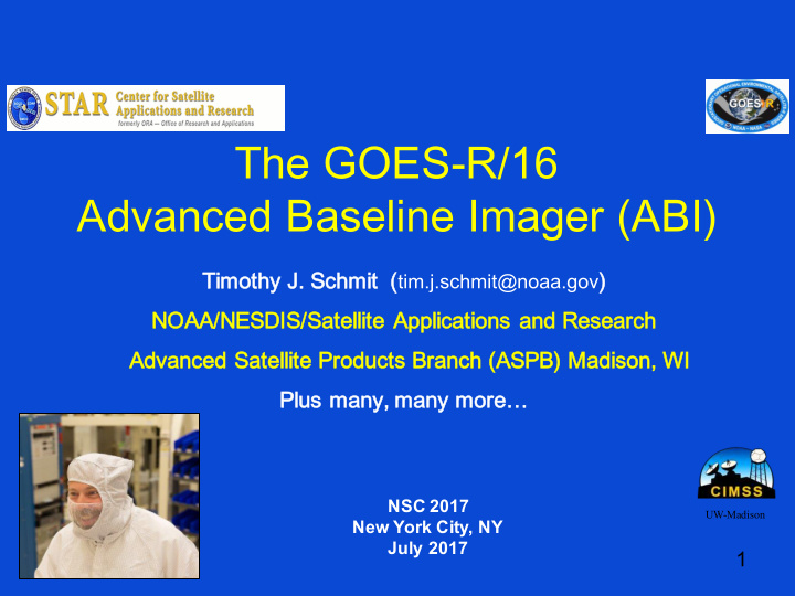 the goes r 16 advanced baseline imager abi
