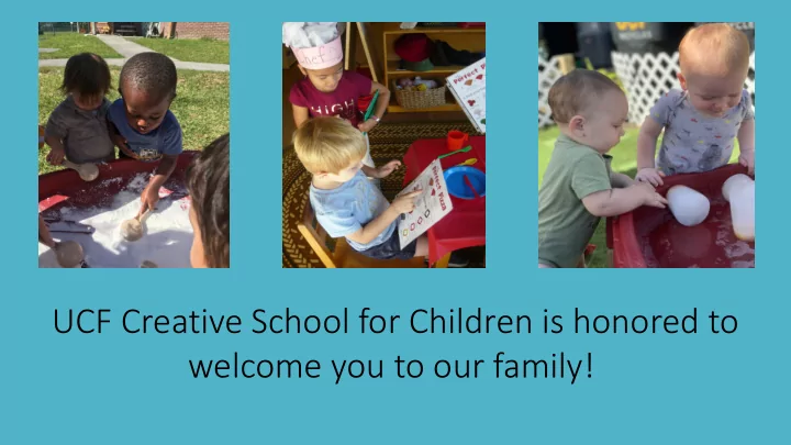 ucf creative school for children is honored to welcome