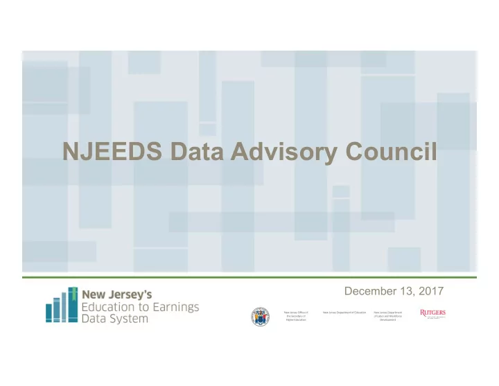 njeeds data advisory council