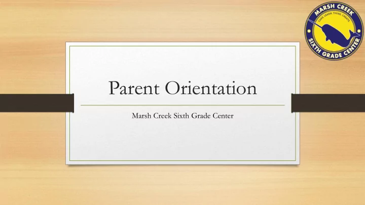 parent orientation