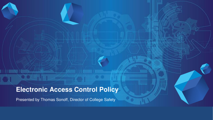 electronic access control policy