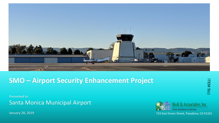 smo airport security enhancement project