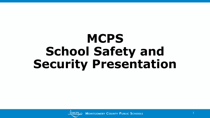 security presentation