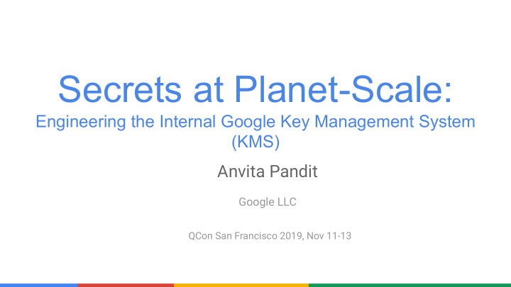secrets at planet scale