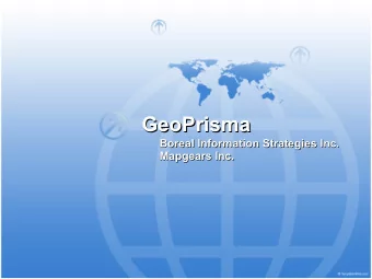 GeoPrisma  GeoPrisma  Boreal Information Strategies Inc.  Information Strategies Inc.  Boreal