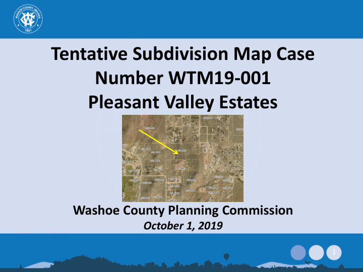 tentative subdivision map case number wtm19 001 pleasant
